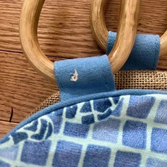 NEW Sun N Sand Beach /Pool Canvas Tote BAG Blue Green Ocean Turtles Fish - Picture 6 of 10